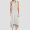 Vestido midi Posy en color magnesio