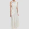 Vestido midi Posy en color marfil
