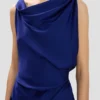 Vestido midi Posy en índigo brillante