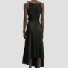 Vestido midi Posy en negro Vestido midi Posy en negro