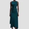 Vestido Twist en verde azulado oscuro Vestido Twist en verde azulado oscuro
