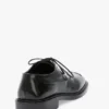 Zapatos planos con cordones de piel negra Zapatos planos con cordones de piel negra
